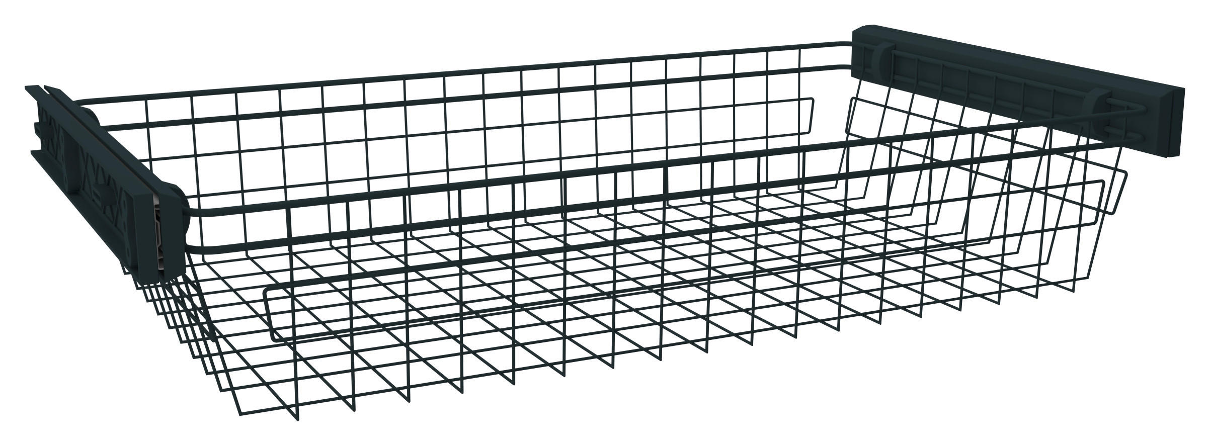 WÄSCHEKORB - Anthrazit, Metall (87,9/21/46,5cm) - Hom`in