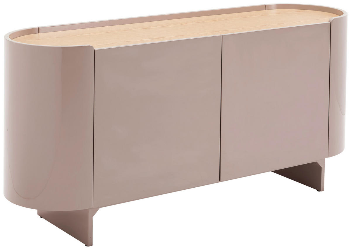SIDEBOARD 160/75/45 cm Kaschmir  - Kaschmir/Eichefarben, Design, Holz/Holzwerkstoff (160/75/45cm) - Novel