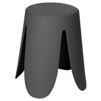 BADHOCKER Kunststoff  - Anthrazit, Basics, Kunststoff (44,5/46,0/44,5cm) - Wenko