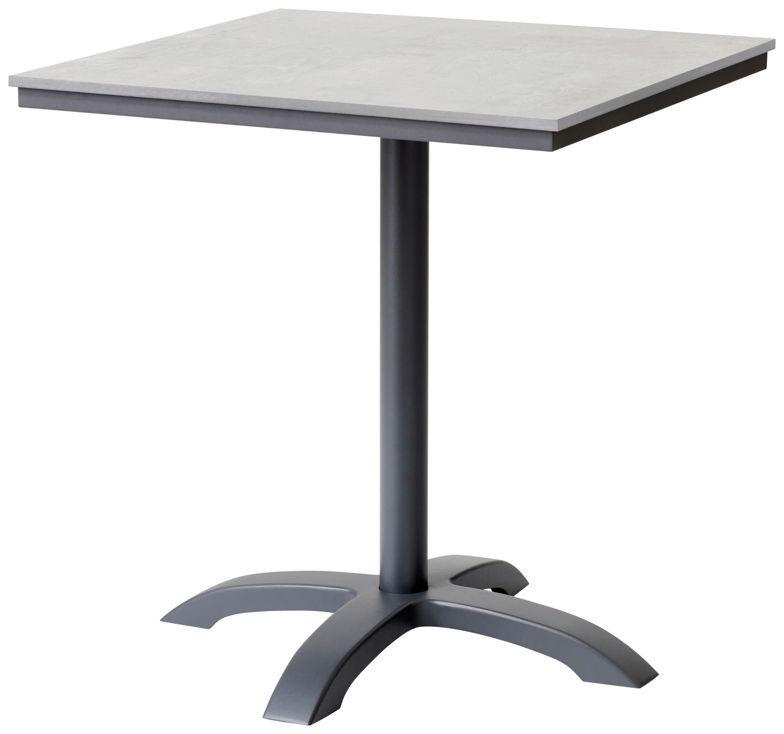 BISTROTISCH in Metall, Kunststoff 70/70/74 cm  - Anthrazit/Grau, Basics, Kunststoff/Metall (70/70/74cm) - Ambia Garden