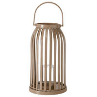 WINDLICHT - Braun, Trend, Glas/Metall (21/40cm) - Ambia Home