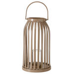 WINDLICHT - Braun, Trend, Glas/Metall (21/40cm) - Ambia Home