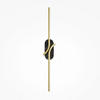 WANDLEUCHTE - Messingfarben/Schwarz, Modern, Stein/Metall (9,7/8,6/63cm) - MAYTONI