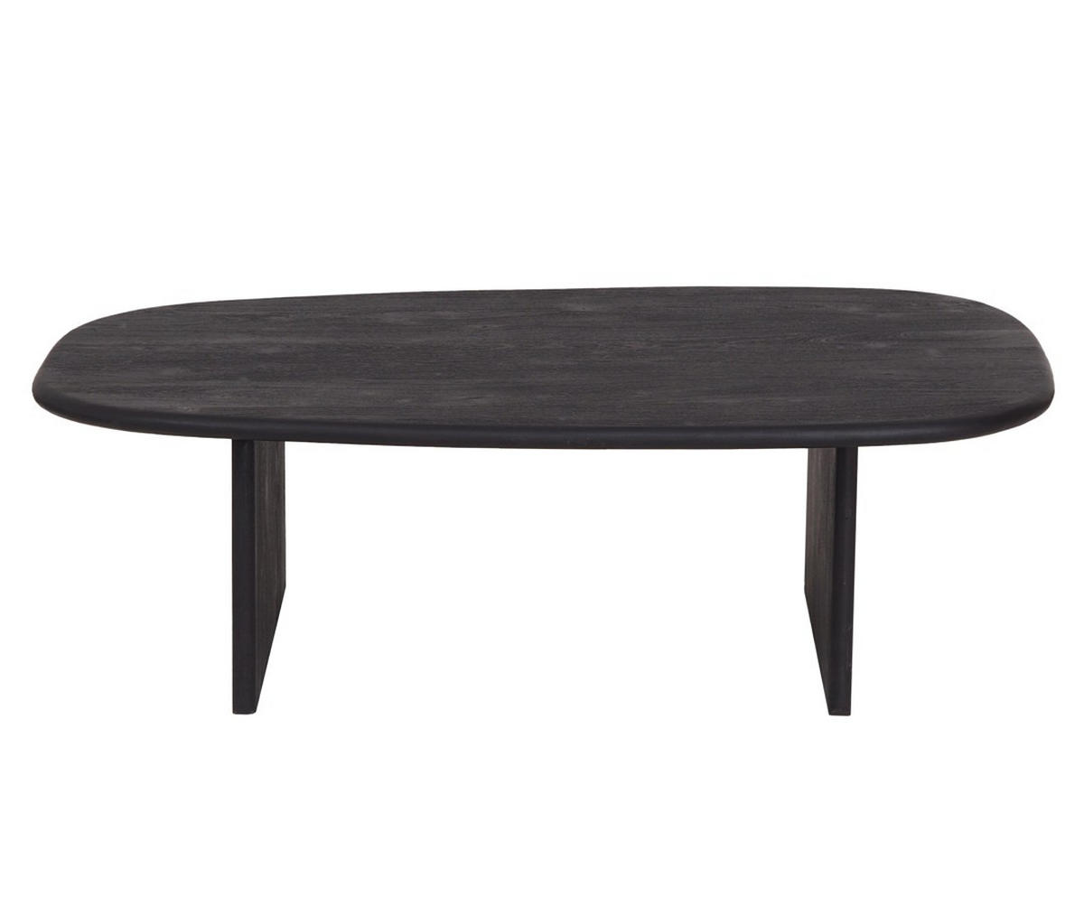 COUCHTISCH Akazie vollmassiv 110/33/70 cm organisch Schwarz  - Schwarz, KONVENTIONELL, Holz (110/33/70cm) - Livetastic