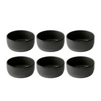 SCHÜSSELSET RAW 6-teilig 13,5 cm  - Schwarz Hochglanz, Basics, Keramik (13,5cm) - Aida