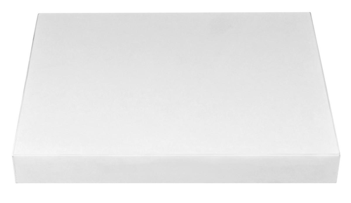 WANDBOARD Metall, Holzwerkstoff Weiß  - Weiß, Basics, Holzwerkstoff/Metall (30/3,8/24cm) - Boxxx