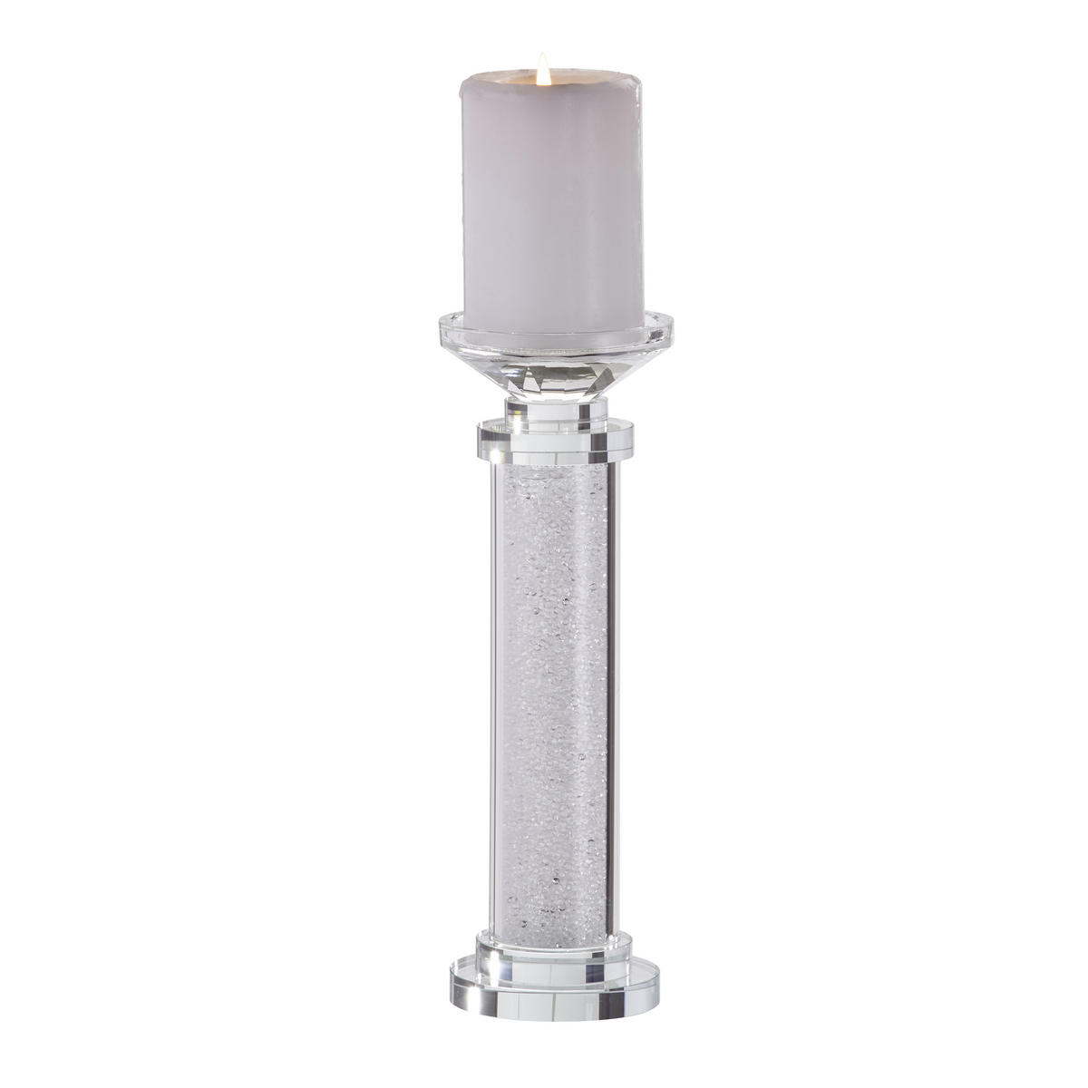 KERZENHALTER - Klar, Basics, Glas (9/26/9cm) - Ambia Home