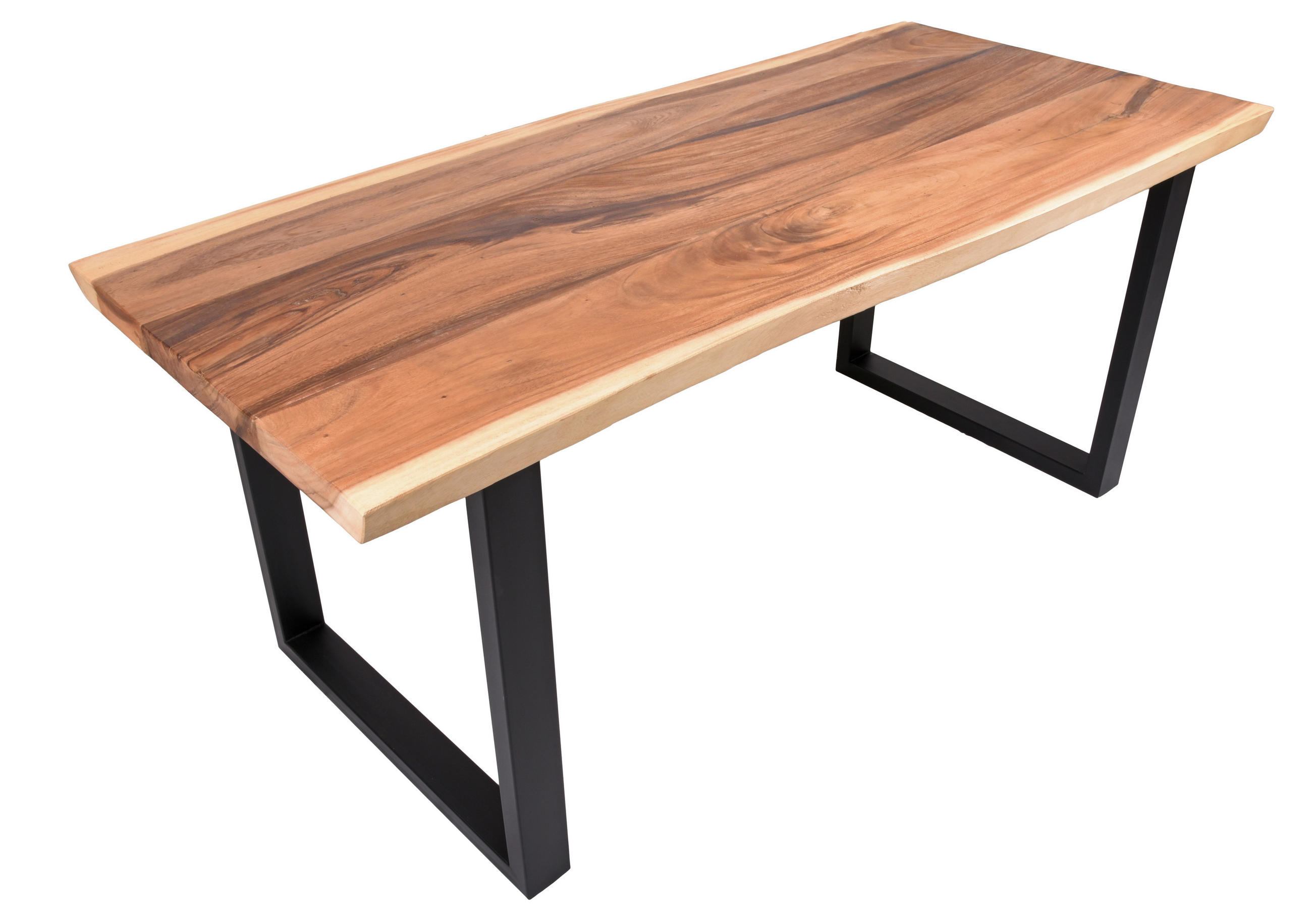 GARTENTISCH 180/80/77 cm Holz, Metall rechteckig  - Schwarz/Braun, Basics, Holz/Metall (180/80/77cm) - Gardenson