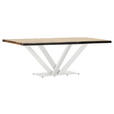 TISCHPLATTE      - Akaziefarben, Design, Holz (220/100/5cm) - Landscape