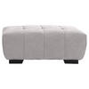 HOCKER in Textil Hellgrau  - Hellgrau/Schwarz, Konventionell, Textil/Metall (106/40/72cm) - Hom`in