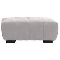 HOCKER in Textil Hellgrau  - Hellgrau/Schwarz, Konventionell, Textil/Metall (106/40/72cm) - Hom`in