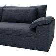 ECKSOFA  in Webstoff Blau  198/306 cm  - Blau/Schwarz, MODERN, Kunststoff/Textil (198/306cm) - Carryhome