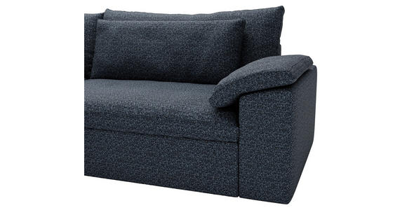 ECKSOFA  in Webstoff Blau  198/306 cm  - Blau/Schwarz, MODERN, Kunststoff/Textil (198/306cm) - Carryhome