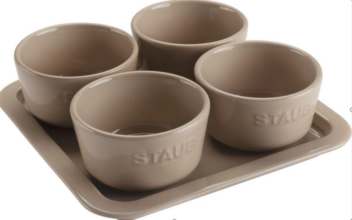 SET ČINIJA          - sivo-braon, Osnovno, keramika