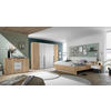 SIDEBOARD  in 135/89/40 cm  - Eichefarben/Schwarz, KONVENTIONELL, Holzwerkstoff/Kunststoff (135/89/40cm) - Carryhome