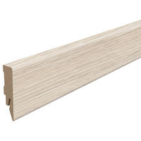 SOCKELLEISTE Eiche weiss Weiß  - Weiß, KONVENTIONELL, Holzwerkstoff (240/1.4/5.8cm) - Egger Holzwerkstoffe