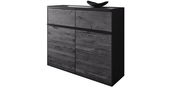 SCHUHSCHRANK 117/98/39 cm - Anthrazit/Schwarz, Design, Holz/Metall (117/98/39cm) - Johann Jakob