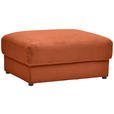 HOCKER in Textil Terracotta  - Terracotta/Schwarz, MODERN, Kunststoff/Textil (100/47/80cm) - Carryhome