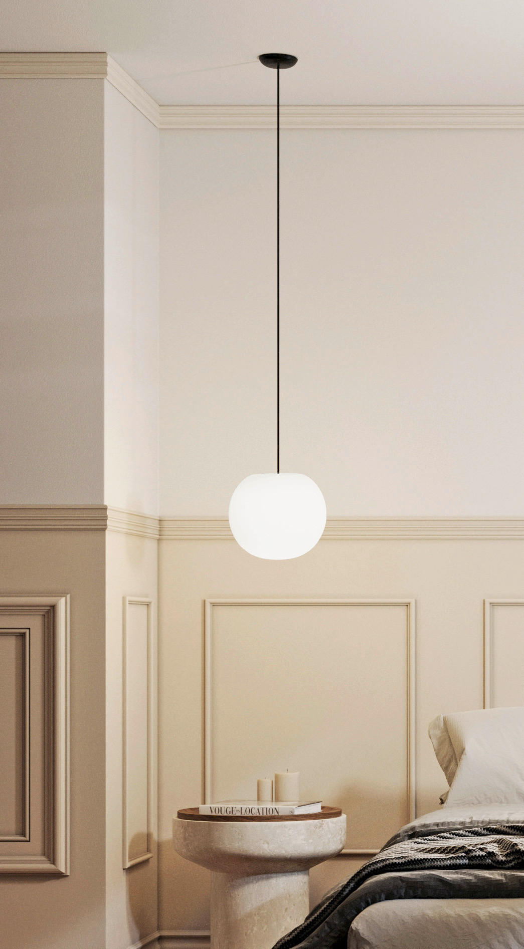 HÄNGELEUCHTE ACAI 26/150 cm   - Schwarz/Weiß, KONVENTIONELL, Glas/Metall (26/150cm)