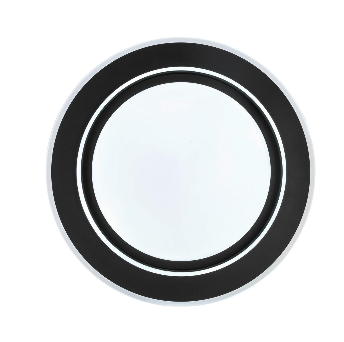 LED PLAFONJERA  - bela/crna, Trendi, metal/plastika (39/6cm) - Novel