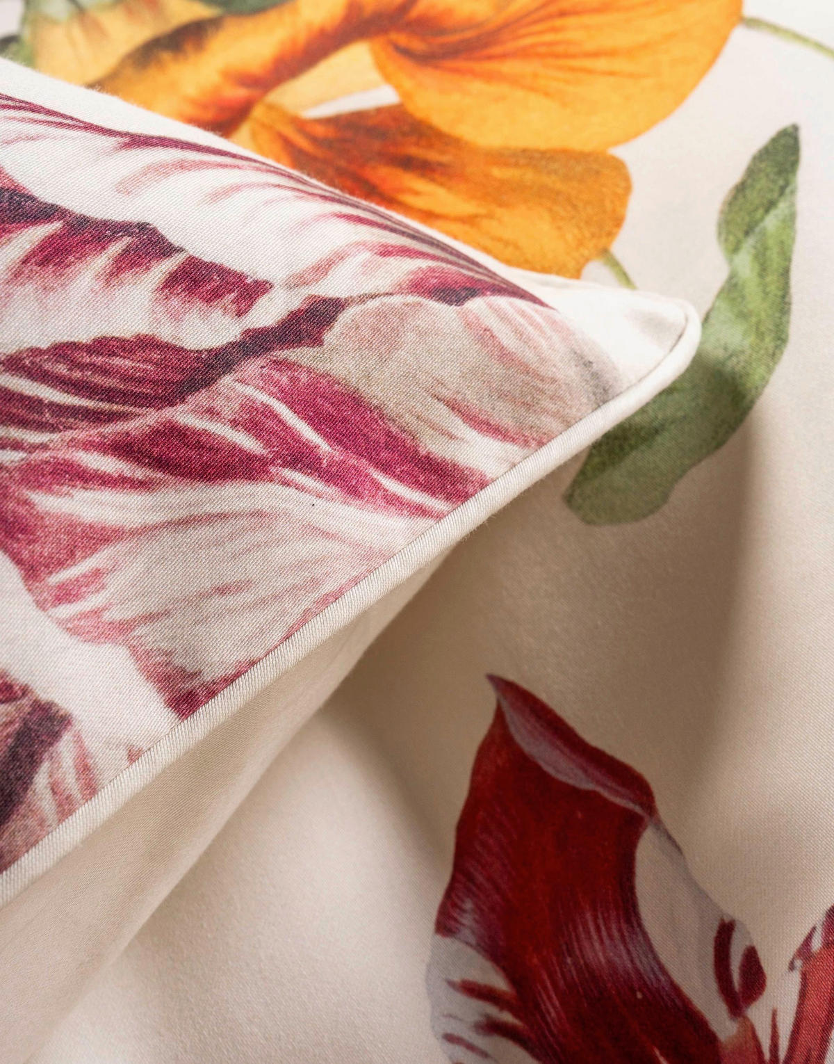 BETTWÄSCHE Florea Satin 135/200 cm  - Creme, KONVENTIONELL, Textil (135/200cm) - Essenza