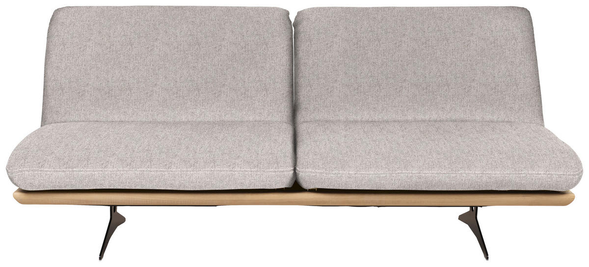 SCHLAFSOFA Webstoff Hellgrau, Beige  - Beige/Hellgrau, Design, Holz/Textil (204/92/90cm) - Dieter Knoll