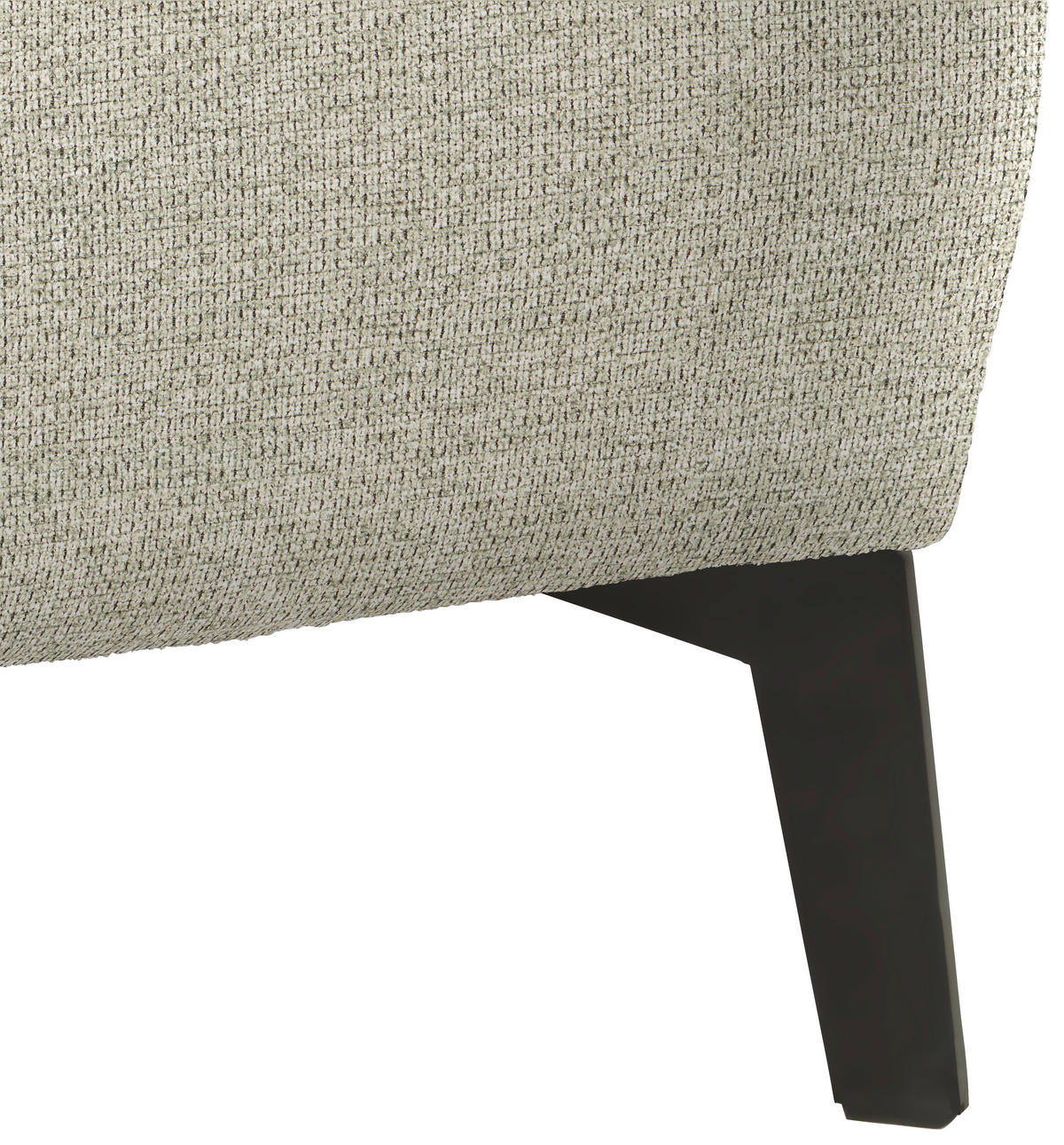 ECKSOFA in Flachgewebe Beige  - Beige/Schwarz, Design, Textil/Metall (285/190cm) - Johann Jakob