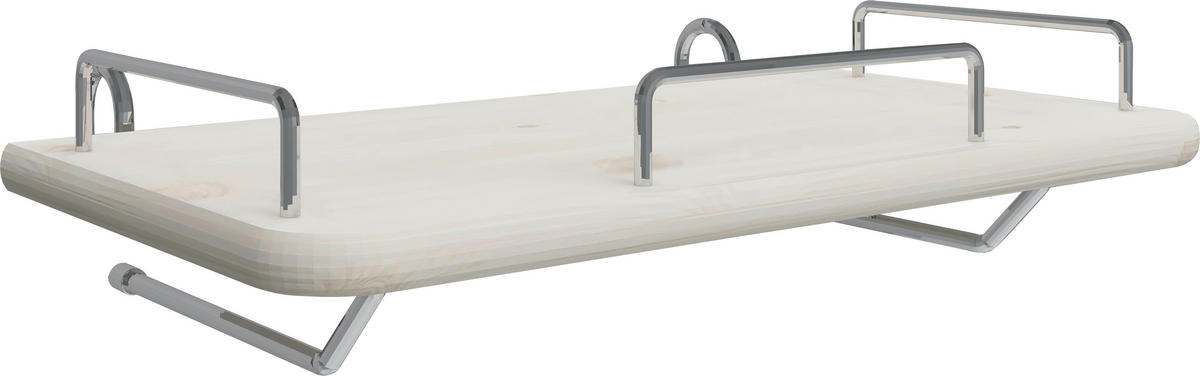 ANSTECKPLATTE Weiß  - Weiß, Design, Holz/Metall (44/25/11cm) - Flexa