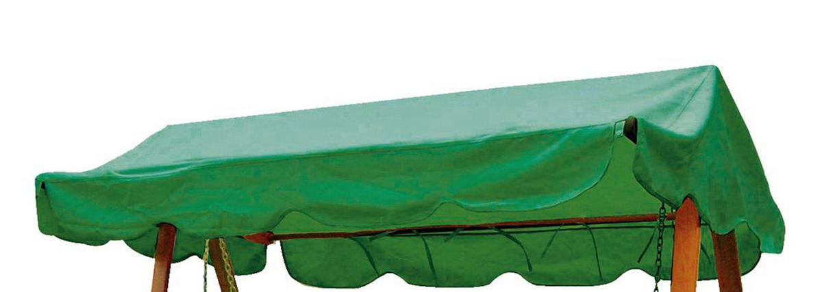 HOLLYWOODSCHAUKEL 120/30/200 cm  - Braun/Grün, MODERN, Holz/Kunststoff (120/30/200cm) - Gardenson