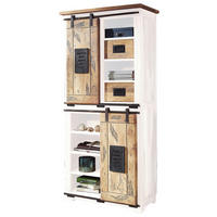 HIGHBOARD  in 80/175/45 cm  - Schwarz/Braun, KONVENTIONELL, Holz/Metall (80/175/45cm) - Livetastic