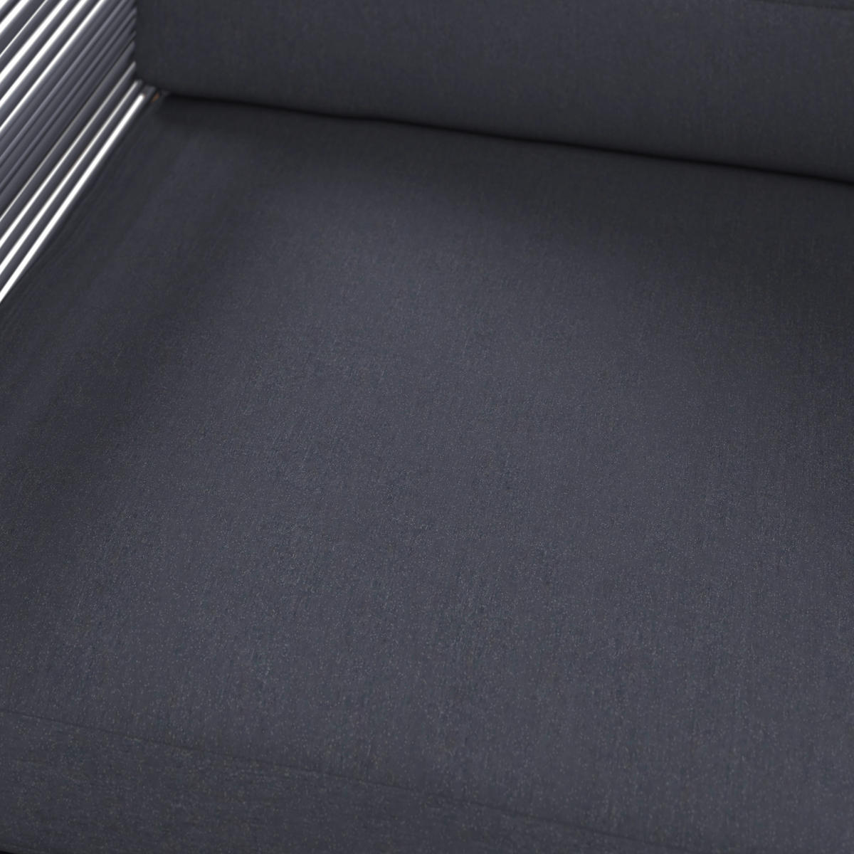 LOUNGEGARNITUR 4-teilig   Eisen  - Dunkelgrau/Naturfarben, MODERN, Kunststoff/Textil - Ambia Garden