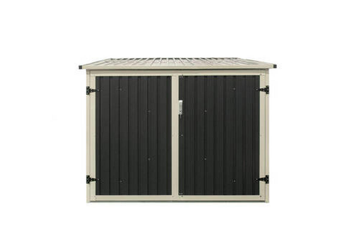 FAHRRADGARAGE 203/158/200 cm  - Anthrazit, Basics, Metall (203/158/200cm) - Ambia Garden