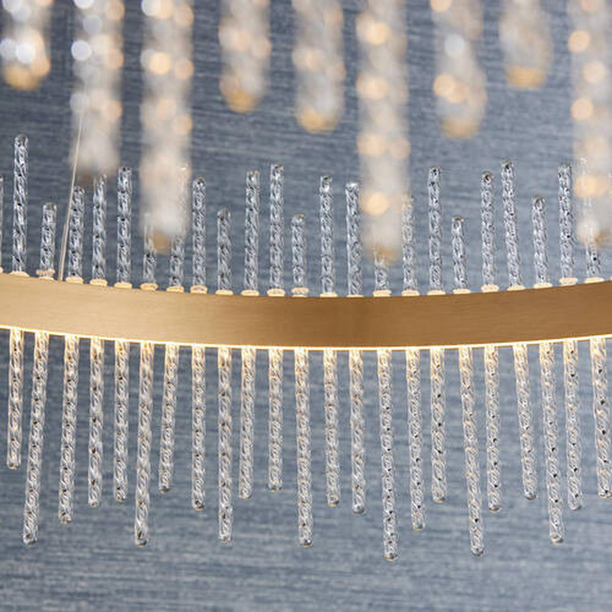 LED-HÄNGELEUCHTE 70/120 cm  - Bronzefarben/Nickelfarben, KONVENTIONELL, Glas/Kunststoff (70/120cm) - ENDON