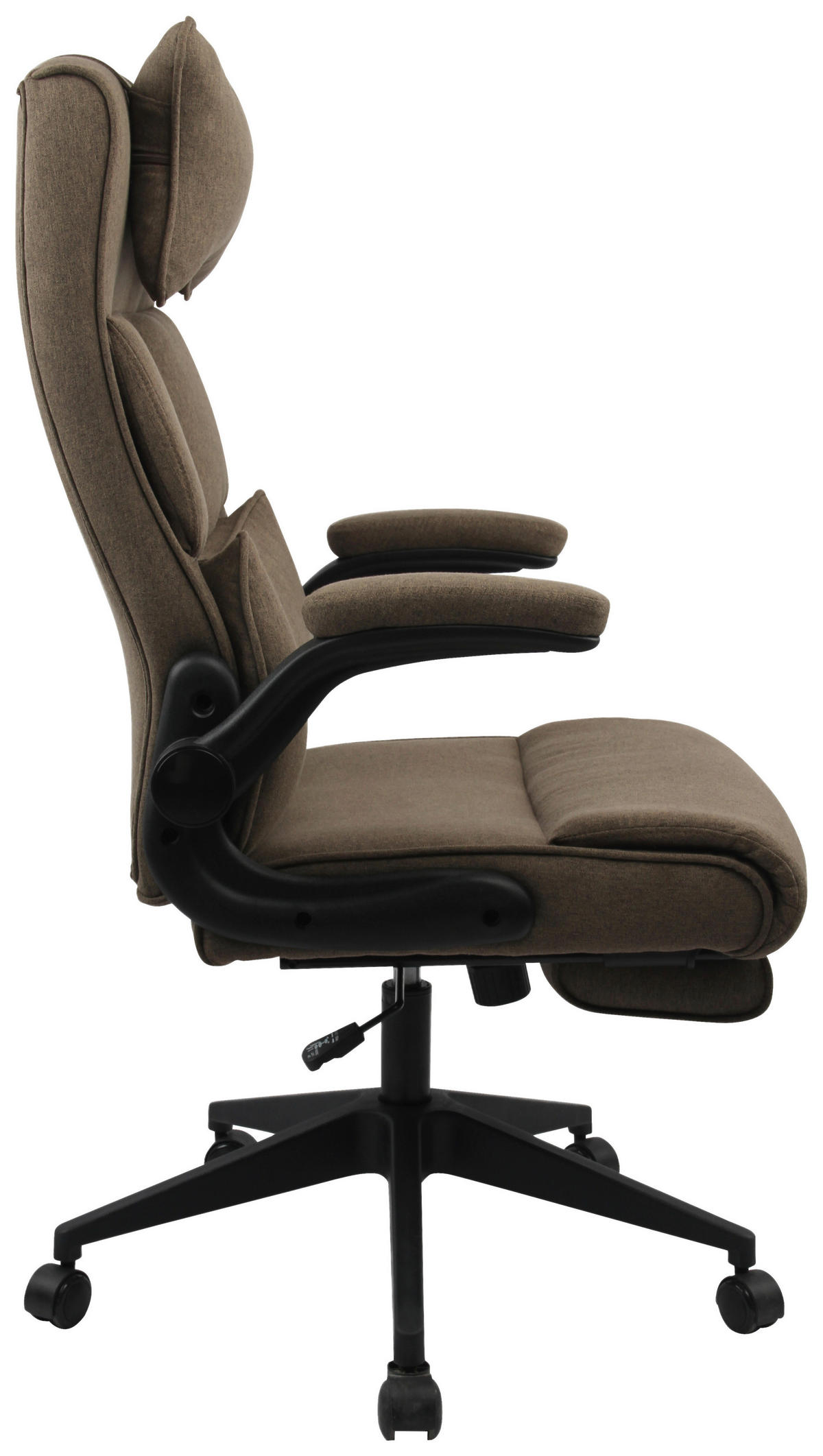 CHEFSESSEL  in Webstoff Braun  - Schwarz/Braun, MODERN, Kunststoff/Textil (62/112-122/65cm) - MID.YOU