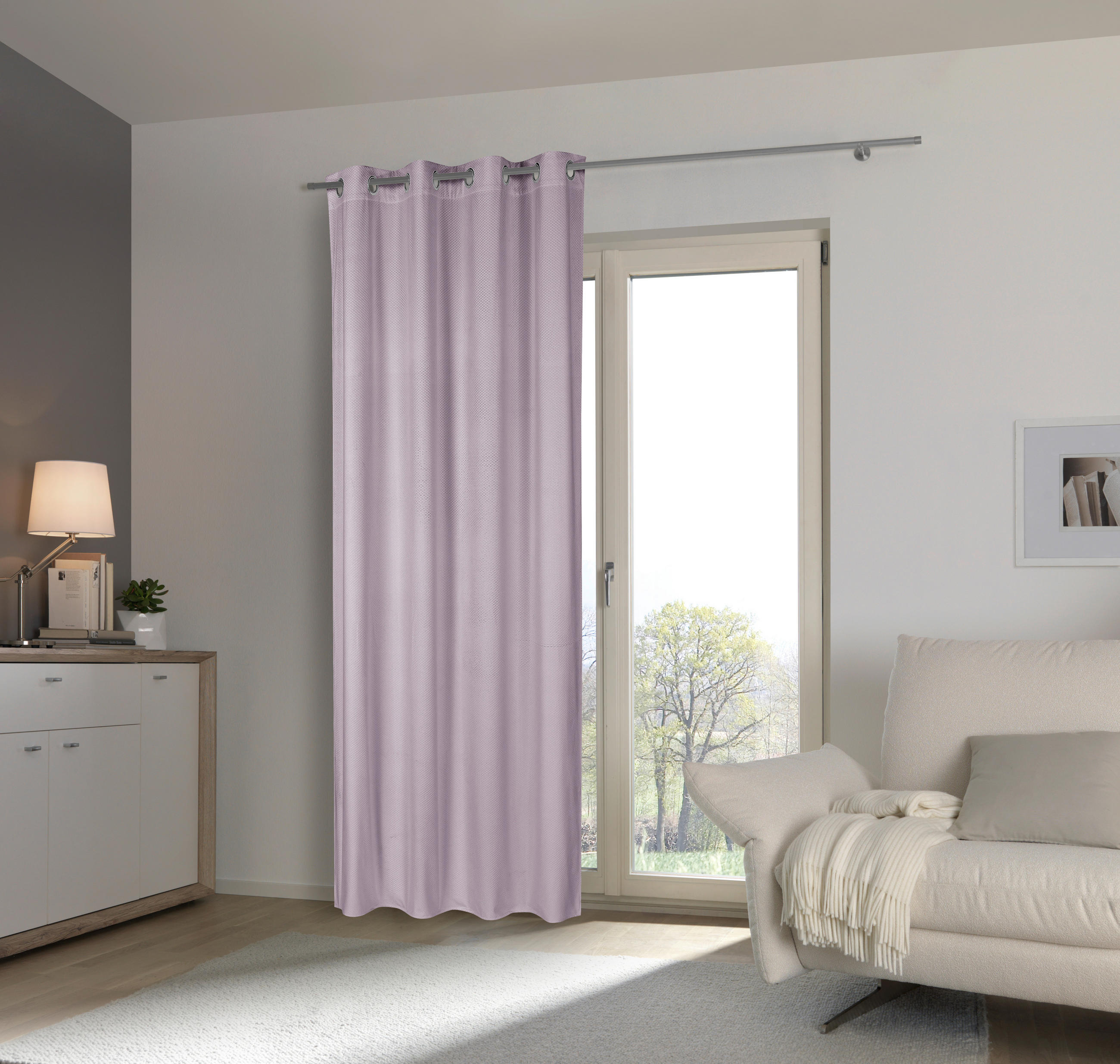RINGLIS FÜGGÖNY Részben fényzáró  - Rózsaszín, Konventionell, Textil (140/245cm) - Esposa