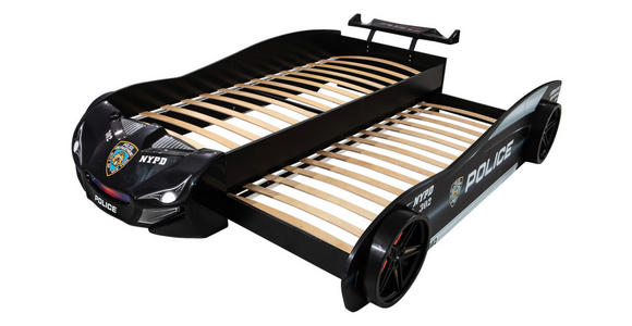 AUSZIEHBETT 90/200 cm  in Schwarz  - Schwarz/Braun, KONVENTIONELL, Holz/Holzwerkstoff (90/200cm) - Xora