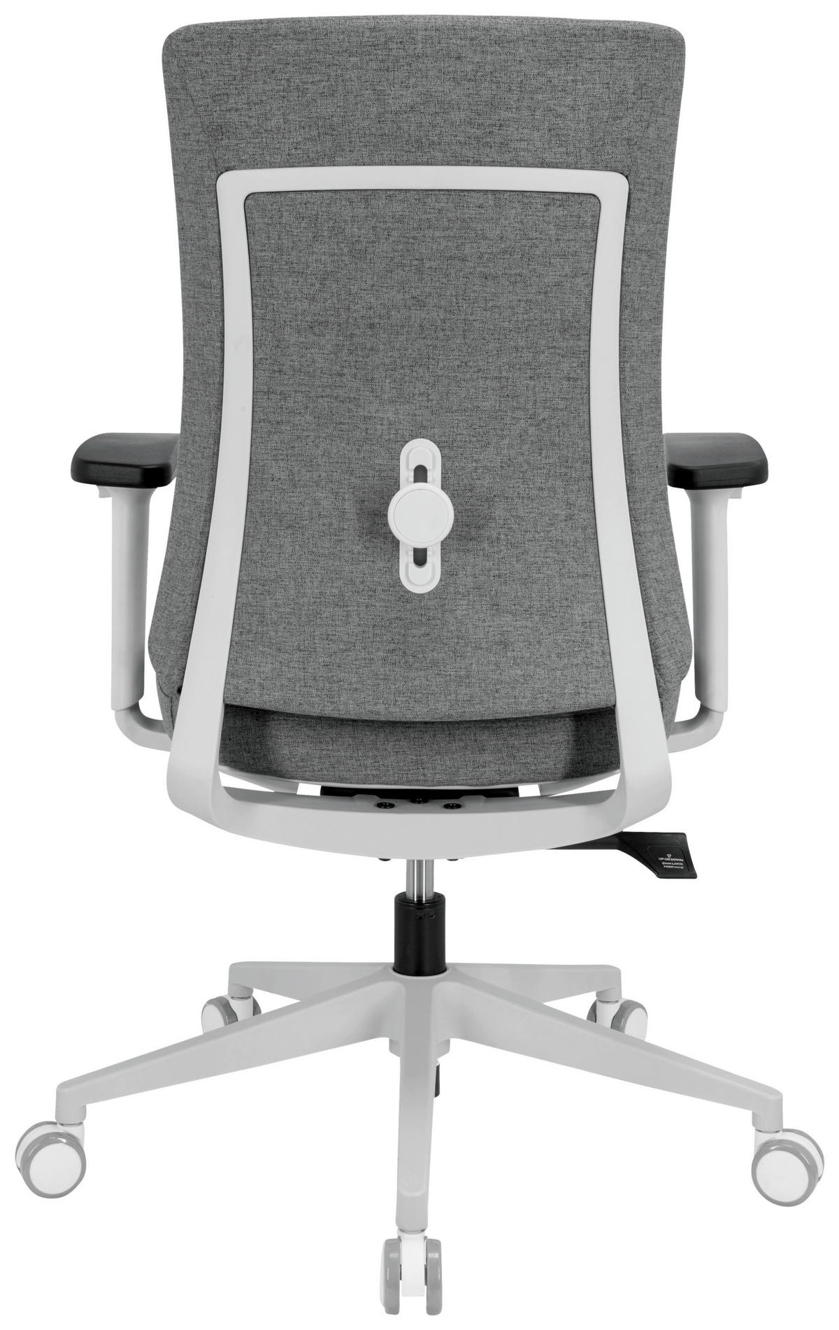 DREHSTUHL Flachgewebe Grau  - Schwarz/Grau, Basics, Kunststoff/Textil (66/104/58cm) - MID.YOU