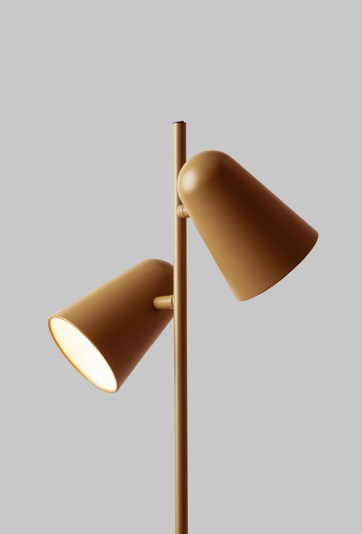 STEHLEUCHTE 31/145 cm    - Senfgelb, Design, Metall (31/145cm) - It's about Romi