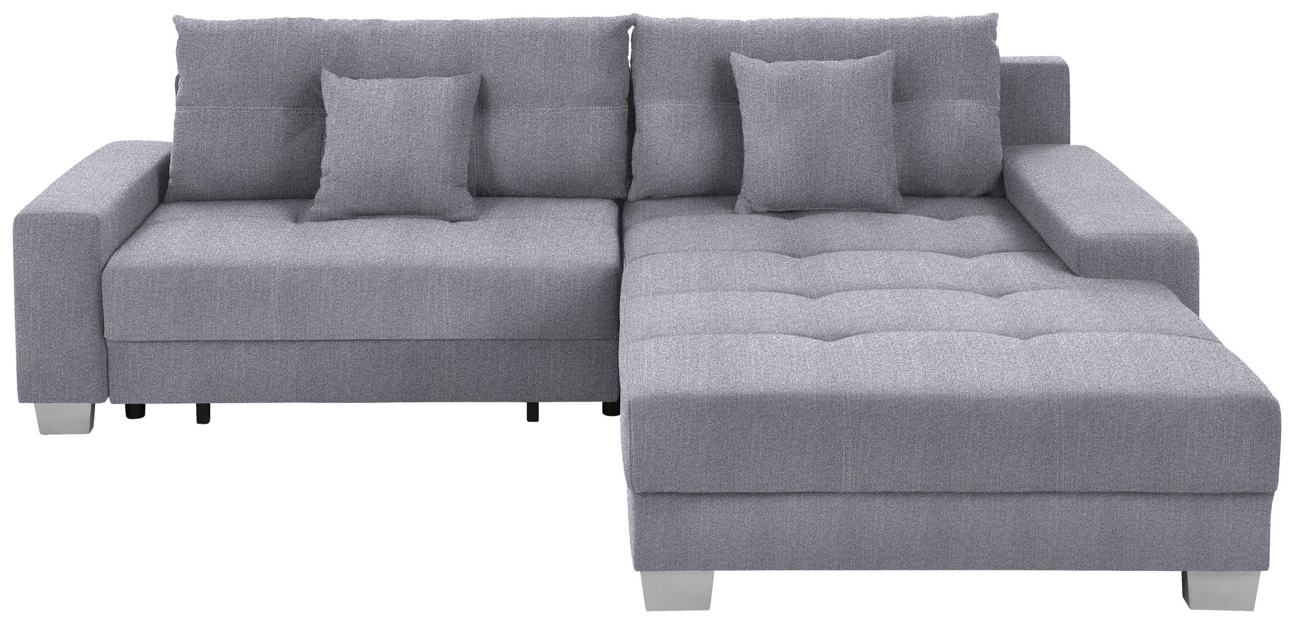 HÖRNSOFFA i flatväv grå  - silver/grå, Klassisk, trä/textil (273/192cm) - MID.YOU