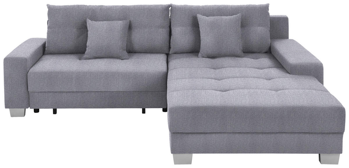 HÖRNSOFFA i flatväv grå  - silver/grå, Klassisk, trä/textil (273/192cm) - MID.YOU