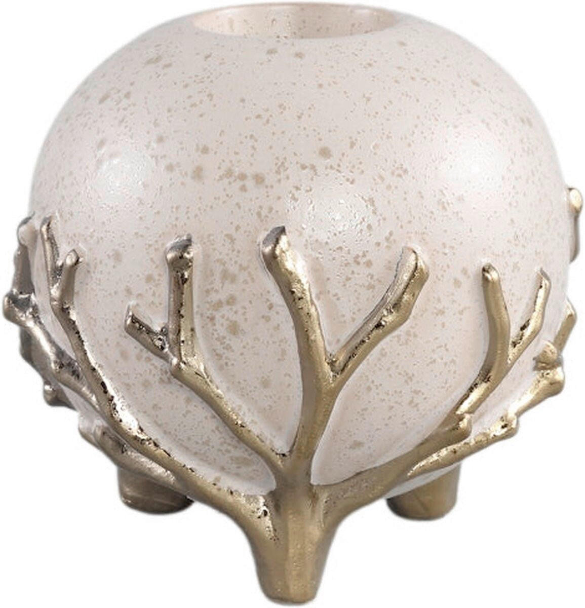 DRŽALO ZA ČAJNO SVEČKO - zlate barve, Design, keramika (12cm)