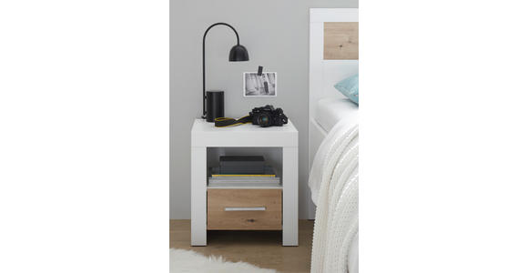 JUGENDZIMMER - Weiß/Eiche Artisan, KONVENTIONELL, Holzwerkstoff (120/200cm) - Xora