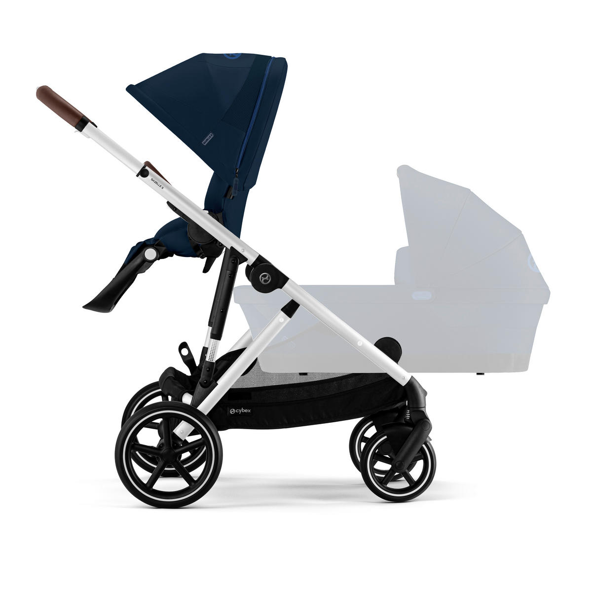 DJEČJA KOLICA  GAZELLE S  - tamno plava/srebrne boje, Basics, tekstil/metal (93-106/65/100-110cm) - Cybex