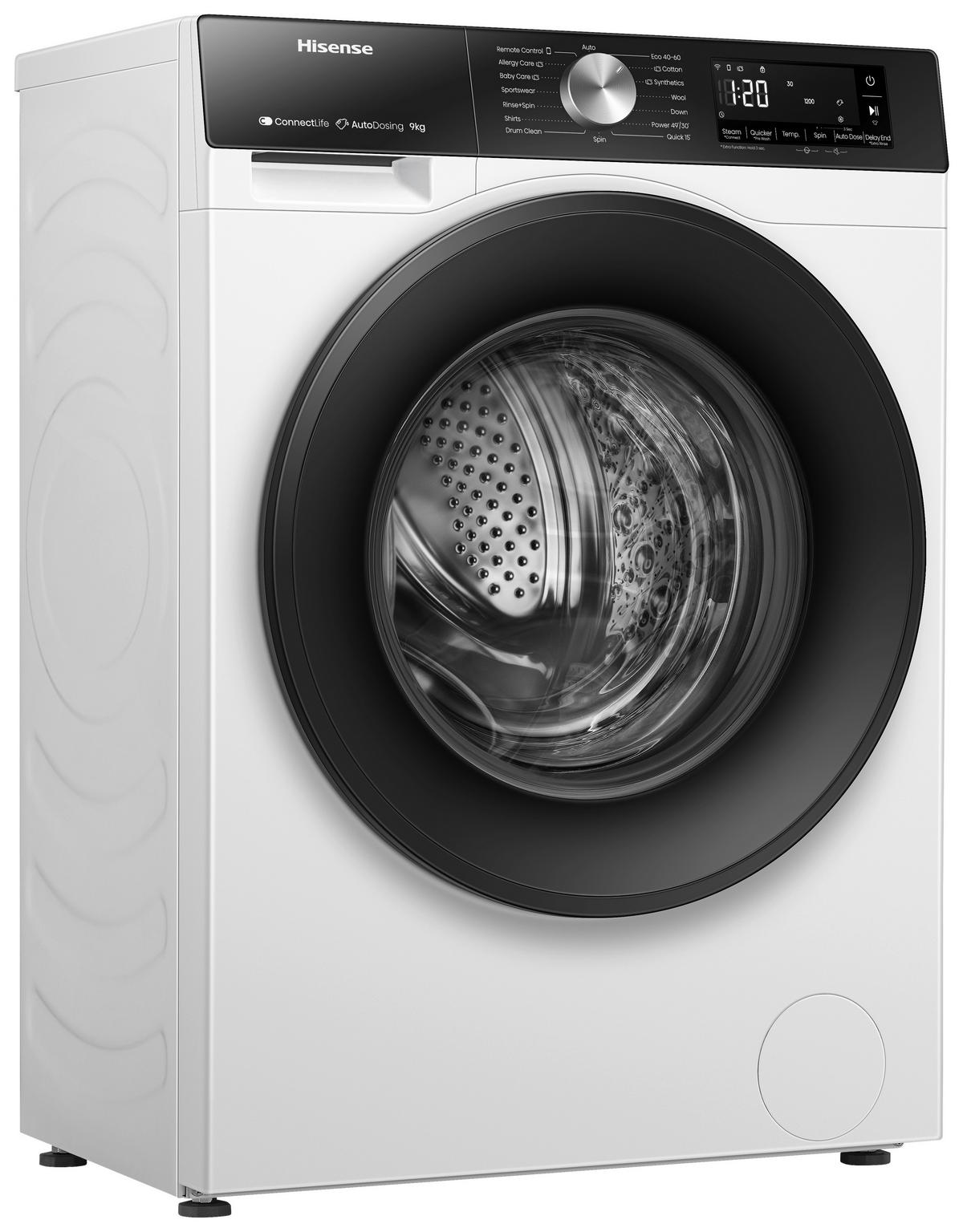 WASCHMASCHINE   - Weiß, Design, Kunststoff/Metall (59,5/84,5/54cm) - Hisense