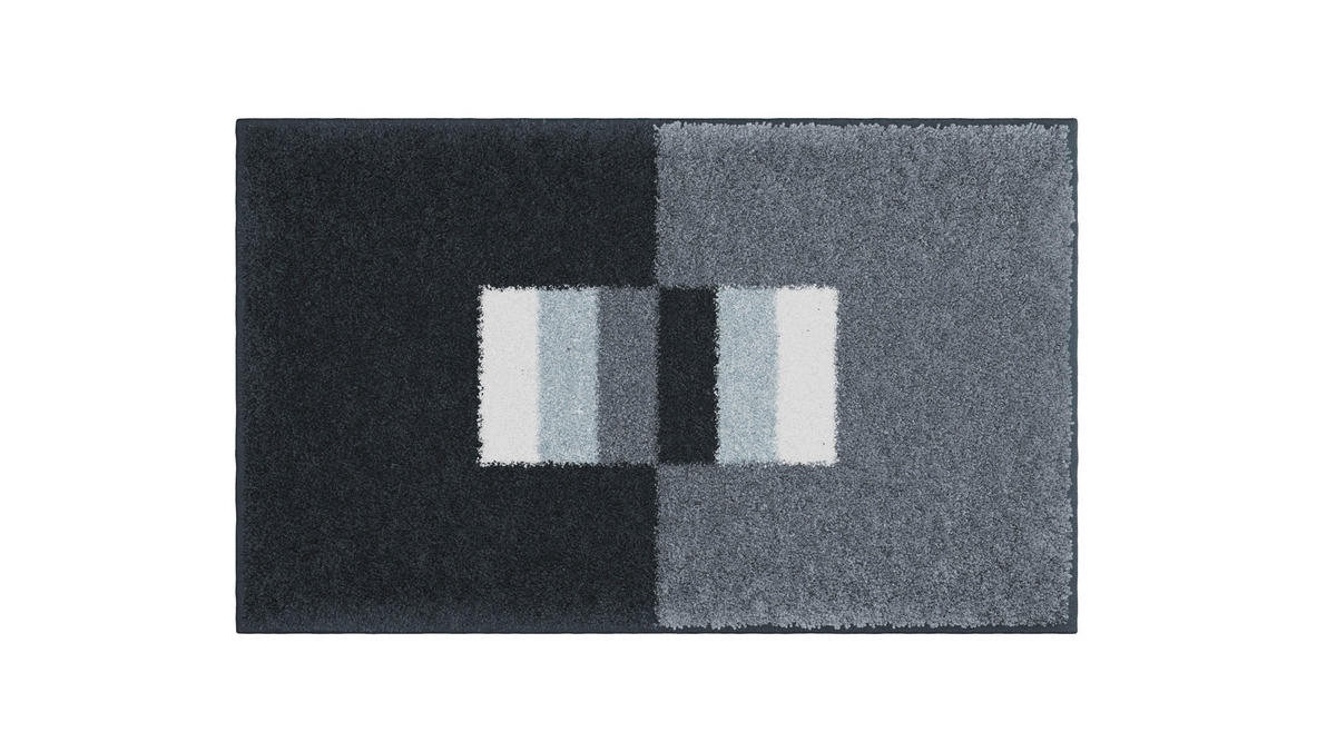 BADEMATTE Grund Grau 50/80 cm  - Grau, Basics, Kunststoff/Textil (50/80cm) - Grund