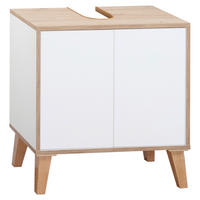 WASCHBECKENUNTERSCHRANK 60/63/32,5 cm  - Weiß/Eiche Artisan, MODERN, Holzwerkstoff/Kunststoff (60/63/32,5cm) - MID.YOU