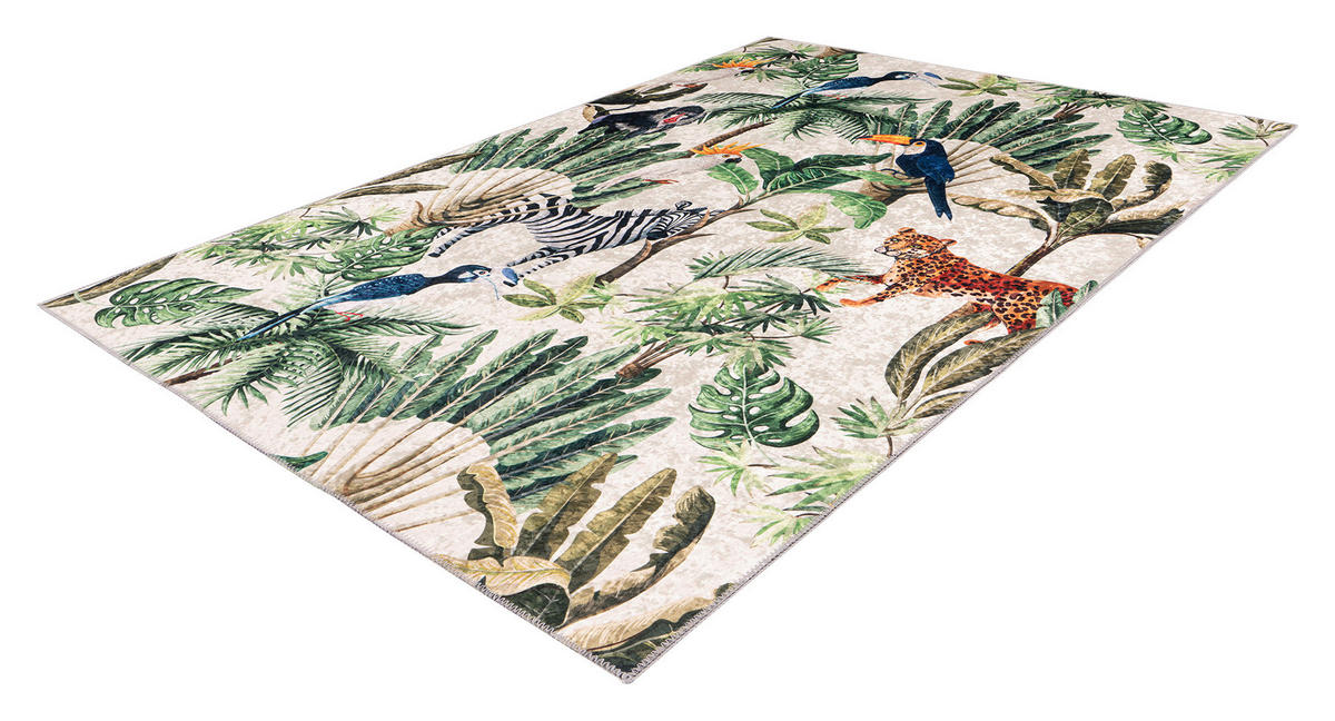 FLACHWEBETEPPICH 160/230 cm My Exotic Multicolor  - Multicolor, Design, Kunststoff/Textil (160/230cm) - Obsession