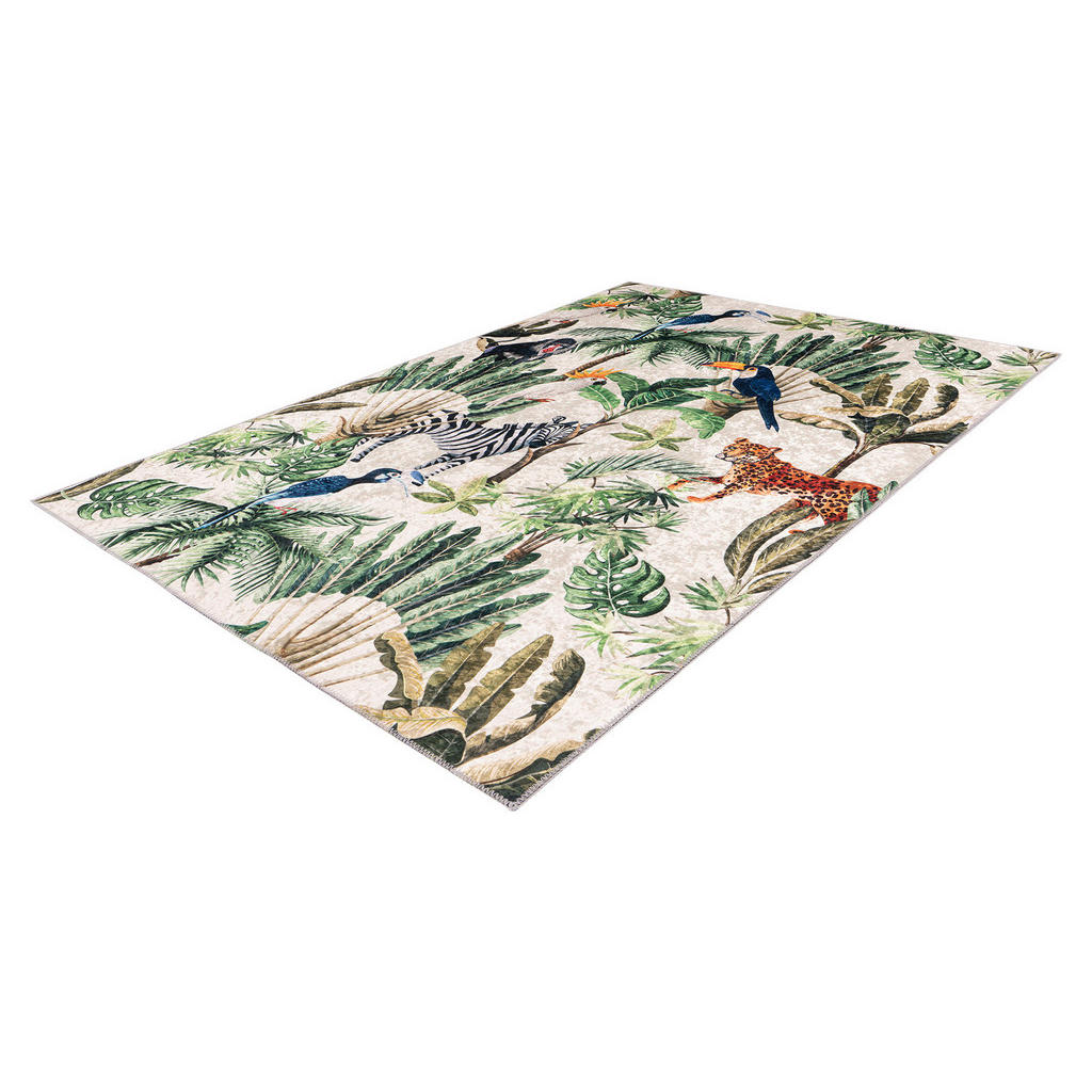 Thumbnail - Obsession Flachwebeteppich My Exotic, Mehrfarbig, Textil, Tier, quadratisch, 160x230 cm, für Fußbodenheizung geeignet, T...