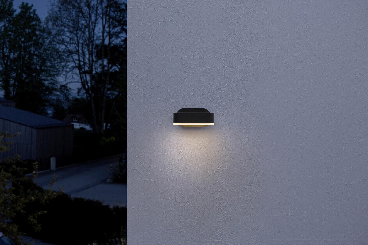 LED-AUßENLEUCHTE 10/11/5,4 cm   - Dunkelgrau, Basics, Kunststoff/Metall (10/11/5,4cm) - Osram