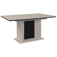 ESSTISCH Holzwerkstoff 160-200/90/76 cm  - Sandfarben/Schwarz, Modern, Holzwerkstoff (160-200/90/76cm) - P & B